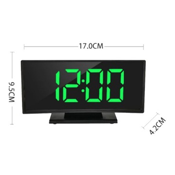 ЦИФРОВЫЕ ЧАСЫ ЭЛЕКТРОННЫЙ БУДИЛЬНИК СВЕТОДИОДНЫЙ ТЕРМОМЕТР