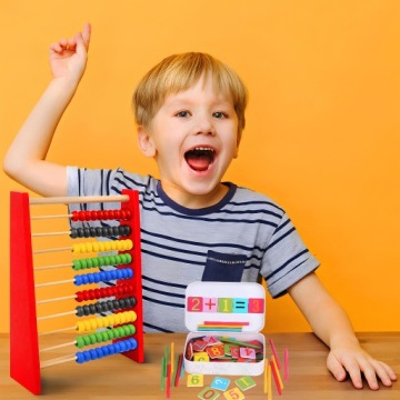 ОБРАЗОВАТЕЛЬНЫЙ НАБОР Деревянные счетные палочки металлическая жестянка