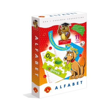 Gra edukacyjna ALFABET nauka liter puzzle 116 el
