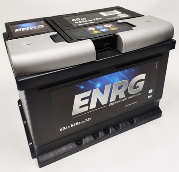 Akumulator rozruchowy ENRG 12V 60Ah 540A P+ 3 lata gwarancji!!!