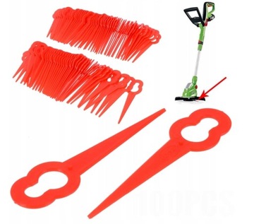 100 sztuk Plastikowe ostrza do podkaszarki Wymiana