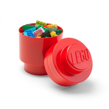 LEGO 40301730 POJEMNIK 1 OKRĄGŁY CZERWONY