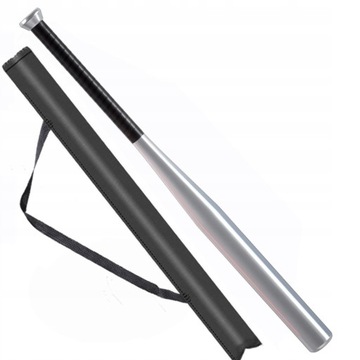 Алюминиевая бейсбольная бита с чехлом, длина 71 см.