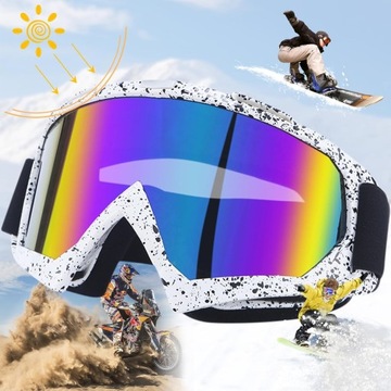 GOGLE MOTOCYKLOWE OKULARY MOTOCROSSOWE TRUEE OCHRONNA UV PRZECIWPYŁOWA PRO