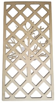 PŁOT KRATKOWY OZDOBA NA BALKON PROSTOKĄT 100X50 cm