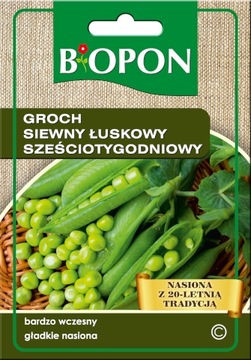 BIOPON Nasiona - GROCH SIEWNY ŁUSKOWY Sześciotygodniowy 40g