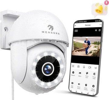 Kamera Zewnętrzna z Noktowizorem 2K 2,4 GHz IP