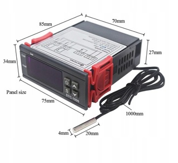 ТЕРМОСТАТ, РЕГУЛЯТОР ТЕМПЕРАТУРЫ С ЗОНДОМ STC-1000