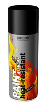 BIODUR EMALIA ŻAROODPORNA CZARNA 600°C 400ML