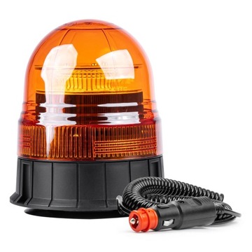 Lampa ostrzegawcza kogut 39 LED magnes R65 R10 12-24V W02m AMIO-02300