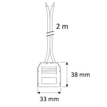 3-ТОЧЕЧНЫЙ СВЕТОДИОДНЫЙ РАЗВЕТВИТЕЛЬ ДЛЯ СТРОКИ СВЕТОДИОДНЫХ ЛАМП, КАБЕЛЬ 2М С РАЗДЕЛИТЕЛЕМ
