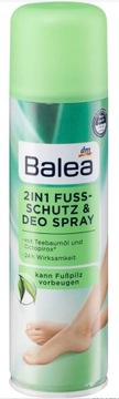 Balea Dezodorant w sprayu do ochrony i pielęgnacji stóp 2w1 200 ml z DE