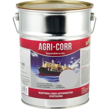 FARBA OKRĘTOWA NA RDZĘ SZARA, OCYNK STAL METAL 5L