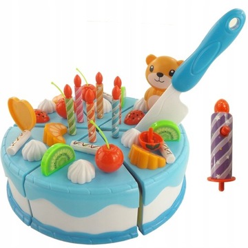 Торт на день рождения для вырезания на липучке, 80 элементов WD-I58N