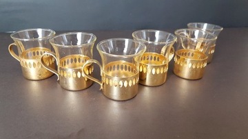 6 очков Jena Glas Schott Maintz цвета мокко