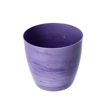DONICZKA OSŁONKA DONICA 16cm NA KWIATY FIOLETOWA MARMUR SALON KWIETNIK