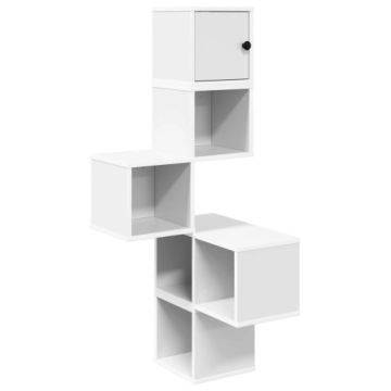 Полиця Кутова на Стіну Білий 48 x 48 x 120 см