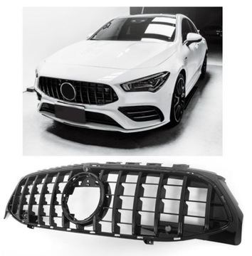 ATRAPA GRILL MERCEDES CLA W118 C118 X118 PANAMERICANA AMG BLACK GLOSSY