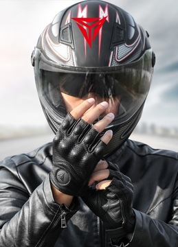 КОЖАНЫЕ ТУРИСТИЧЕСКИЕ ПЕРЧАТКИ MOTOWOLF БЕЗ ПАЛЬЦЕВ