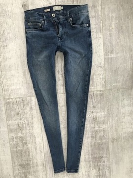Topman spodnie jeans strecz rurki 28 36 S
