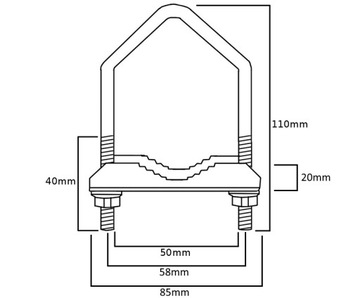 OBEJMA KOMINOWA OPASKA MASZT DO KOMINA UKM-5m 1767