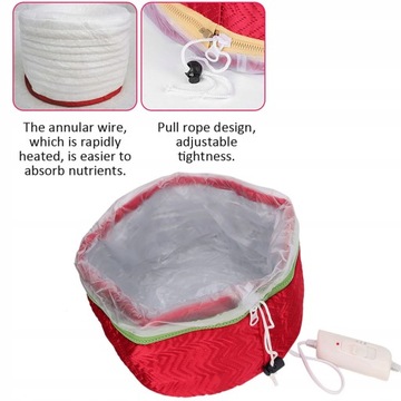 Съемный нагревательный колпачок для маски для волос.