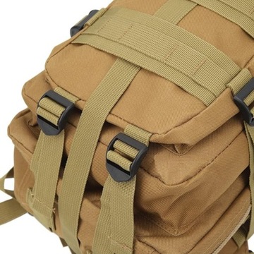 SURVIVALOWY ZESTAW PRZETRWANIA WOJSKOWY HARCERSKI PLECAK BRĄZOWY 35L