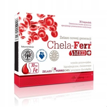 OLIMP Chela-Ferr MED żelazo anemia 30 kapsułek
