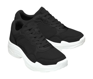 BUTY DAMSKIE adidasy sportowe CZARNE *36