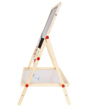 Магнитная доска для мела, двухсторонняя, деревянная, 6 в 1, для сухого стирания