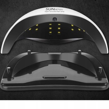 LAMPA DO PAZNOKCI 220W DO HYBRYD ŻELI UV LED SUN X7 LCD DUAL MAX MODEL 2025