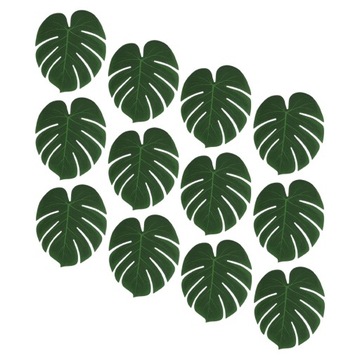 Hawajska dekoracja stołu Sztuczne liście Monstera
