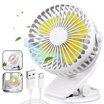 ВЕНТИЛЯТОР ДЛЯ ДЕТСКОЙ КОЛЯСКИ С НАСТОЛЬНЫМ ЗАЖИМОМ, МИНИ-USB-ВЕНТИЛЯТОР