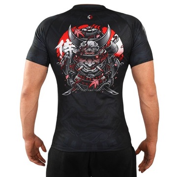 Rashguard z krótkim rękawem męski Ground Game Samurai 2.0 Czarny r. S