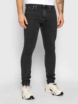 Męskie spodnie jeansowe CALVIN KLEIN JEANS r. 32X30 jeansy skinny rurki