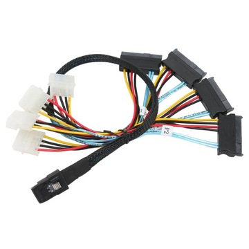 Kabel Serial ATA 12 Gb/s Szybki SATA8087 SFF8482 4-pinowy adapter do BU