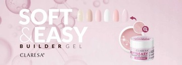 Claresa żel budujący gel do paznokci GLAM PINK 12g