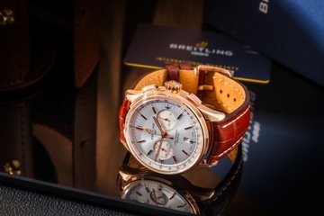 BREITLING PREMIER B01 CHRONOGRAPH RB0118 LIMITED 18K GOLD 42MM NOWY/KPL.