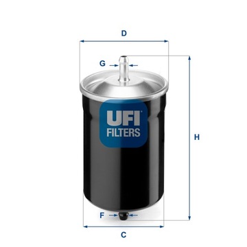 31.500.00 UFI FILTR PALIVA