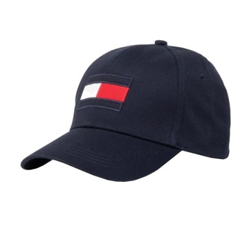 TOMMY HILFIGER CZAPKA Z DASZKIEM BIG FLAG CAP