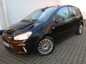 Ford C-MAX I 1.8 Duratec 125KM 2008 Ford C-MAX 1.8 PROSTA benzyna KLIMATRONIK kolor NAVI piekny czarny 1.8, zdjęcie 3