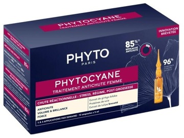 Phyto Phytocyane Przeciw Wypadaniu Włosów dla kobiet ,12x5ml ampułki