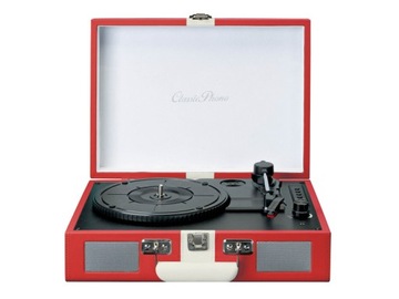 Gramofon LENCO TT-110 BLUETOOTH AUX Czerwony