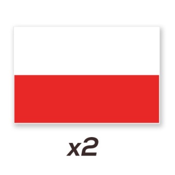 Naklejka na auto FLAGA POLSKA