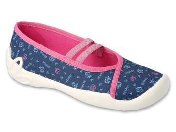 Buty szkolne baleriny dziewczęce Befado 33 kapcie