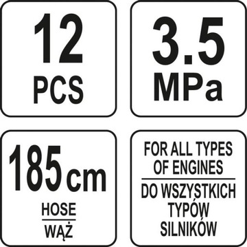 МАНОМЕТР МАСЛА YATO 0-500 PSI 0-35 БАР