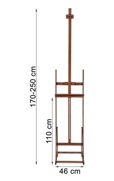 Бук студия EASILA, коричневый, 170-250 см + ДОСКА ДЛЯ ЧЕРТЕЖА