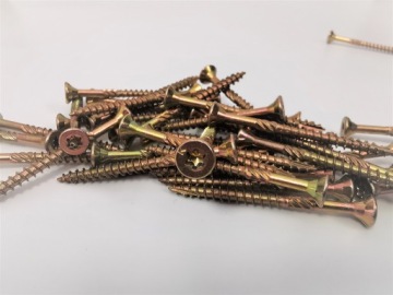 Столярные конические шурупы по дереву Klimas WKCS KMWHT 6x140 Torx 100 шт.