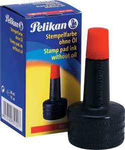 Tusz do stempli 28ml czerwony PELIKAN 351221