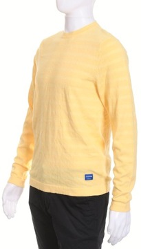 JACK & JONES żółty sweter męski 100% bawełna M